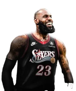 Alternative view of LeBron James Philadelphia 76ers Jersey