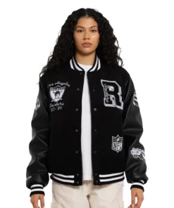 Los Angeles Raiders World Champs Varsity Jacket