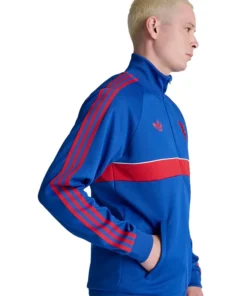 Alternative view of Manchester United x Adidas Blue Track Jacket
