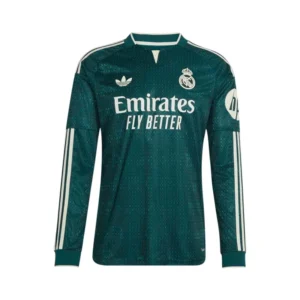 Mens Away Authentic 26/27 Long Sleeve Green Jersey