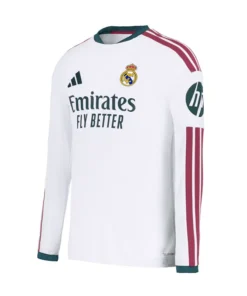 Mens Home Authentic 26/27 White Long Sleeve Jersey - Image 3