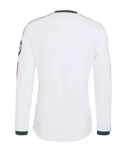 Mens Home Authentic 26/27 White Long Sleeve Jersey - Image 4