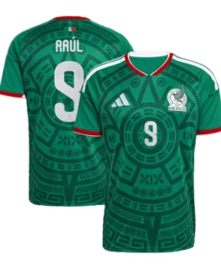 Mexico National Team Raúl Jiménez Adidas Green 2026 Home Jersey