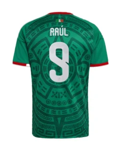Alternative view of Mexico National Team Raúl Jiménez Adidas Green 2026 Home Jersey