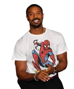 Michael B Jordan Spider-Man Premiere T-Shirt - Image 3
