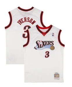 Philadelphia 76ers Mitchell & Ness Home Swingman Allen Iverson Jersey