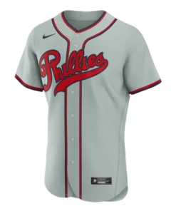 Alternative view of Philadelphia Phillies Nike Gray 2026 Field of Dreams Jersey