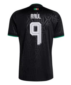 Alternative view of Raúl Jiménez Mexico National Team Adidas 2026 Third Black Jersey