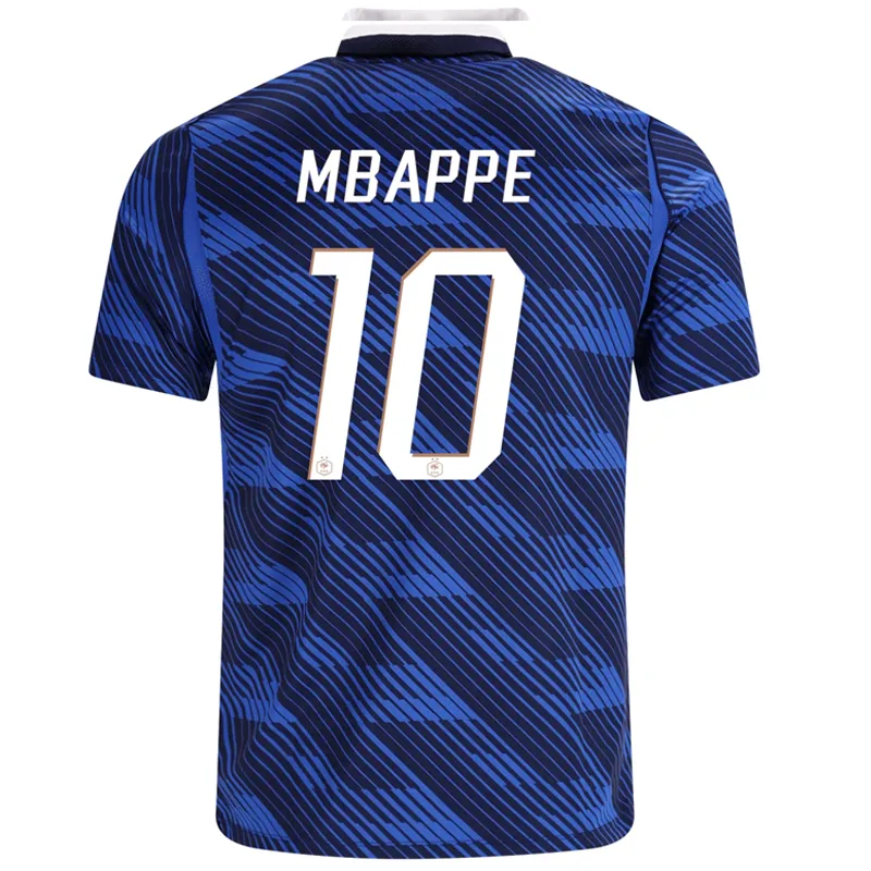Recreated Kylian Mbappe France 27 Home Jersey
