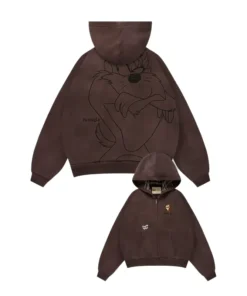 YoungLA x Looney Tunes Plaid Zip-Up Hoodie - Image 10