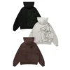 YoungLA x Looney Tunes Plaid Zip-Up Hoodie