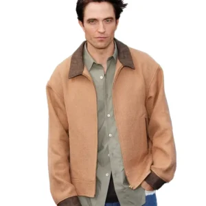 Robert Pattinson The Odyssey London Premier Brown Jacket