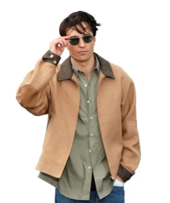Robert Pattinson The Odyssey London Premier Brown Jacket - Image 3