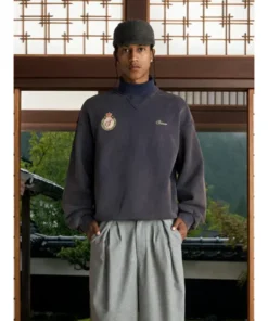 Shinzo Washed Lavender Jersey Turtleneck Sweater - Image 3