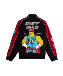 The Simpsons x Shoe Palace Duff Man Black And Red Cotton Jacket