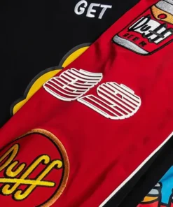The Simpsons x Shoe Palace Duff Man Racing Jacket - Image 3