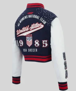 United States 1985 National Team Legacy Cropped Wool Varsity Jacket