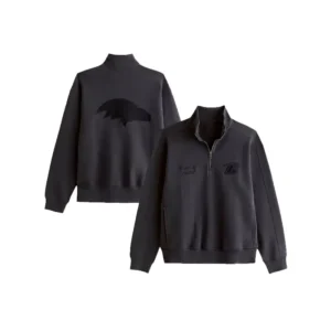 Baltimore Ravens Abercrombie & Fitch Half-Zip Sweatshirt