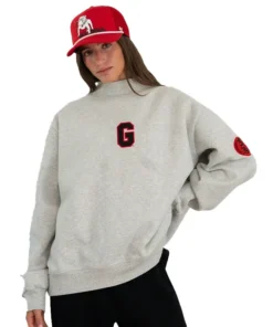 Alternative view of 2026 Parke x ’47 Georgia Grey Graphic Mockneck Sweatshirt