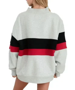 2026 Parke x ’47 Indiana Grey Graphic Mockneck Sweatshirt - Image 3