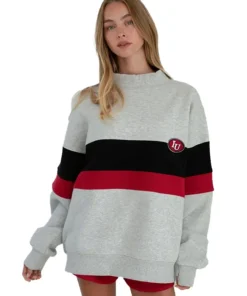 Alternative view of 2026 Parke x ’47 Indiana Grey Graphic Mockneck Sweatshirt