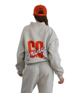 2026 Parke x ’47 Syracuse Grey Graphic Mockneck Sweatshirt - Image 3