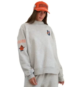 Alternative view of 2026 Parke x ’47 Syracuse Grey Graphic Mockneck Sweatshirt