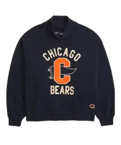 Abercrombie Bears Mock Neck Sweatshirt