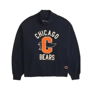 Abercrombie Bears Mock Neck Sweatshirt