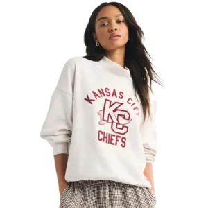 Abercrombie Chiefs Funnel-Neck Sweatshirt