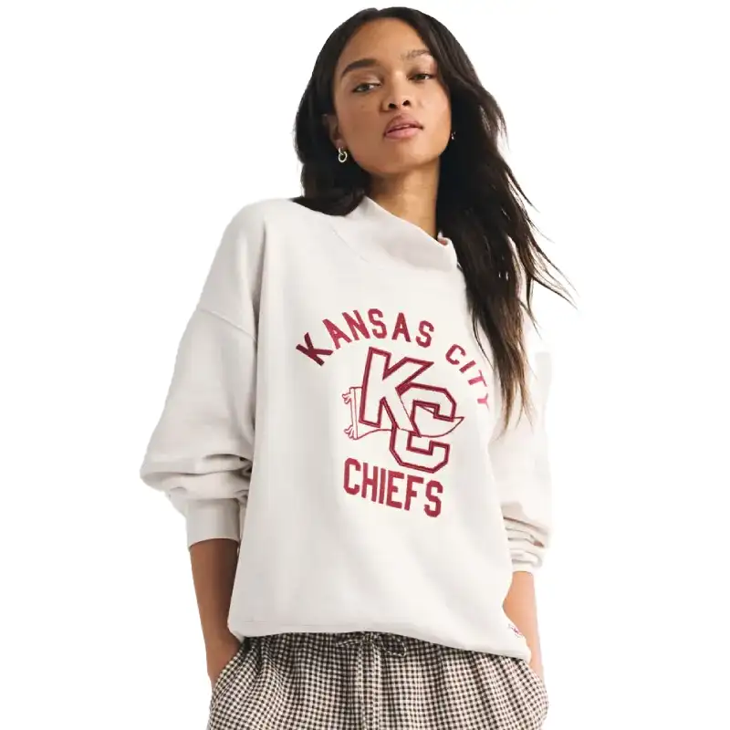 Abercrombie Chiefs Funnel-Neck Sweatshirt