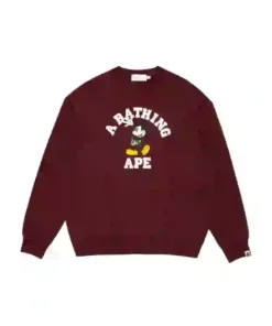 BAPE x Disney Mickey Mouse Crewneck Sweatshirt - Image 3