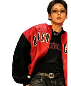 BTS Jungkook Balenciaga Red Leather Jacket - Image 3