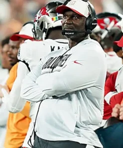 Buccaneers Preseason 2026 Todd Bowles Sideline Hooded T-Shirt - Image 4