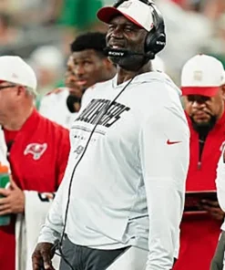 Alternative view of Buccaneers Preseason 2026 Todd Bowles Sideline Hooded T-Shirt