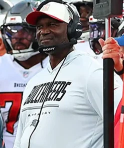 Buccaneers Preseason 2026 Todd Bowles Sideline Hooded T-Shirt - Image 3