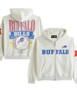 Buffalo Bills Abercrombie & Fitch Gray Fleece Full-Zip Hoodie