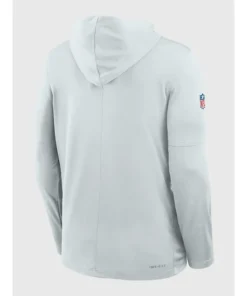 Buffalo Bills Preseason 2026 Joe Brady Nike Dri-FIT Grey Long Sleeve Hooded T-Shirt