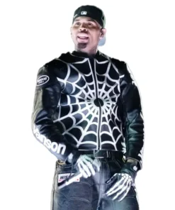 Alternative view of Chris Brown Spider Man Jacket