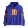 Denver Broncos Abercrombie & Fitch Popover Blue Hoodie