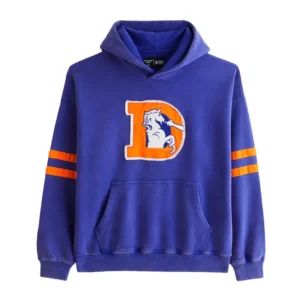 Denver Broncos Abercrombie & Fitch Popover Blue Hoodie