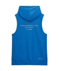 Alternative view of Detroit Lions 2026 Sideline Sleeveless Hoodie
