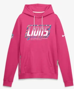 Detroit Lions Nike Pink 2026 NFL Crucial Catch Hoodie