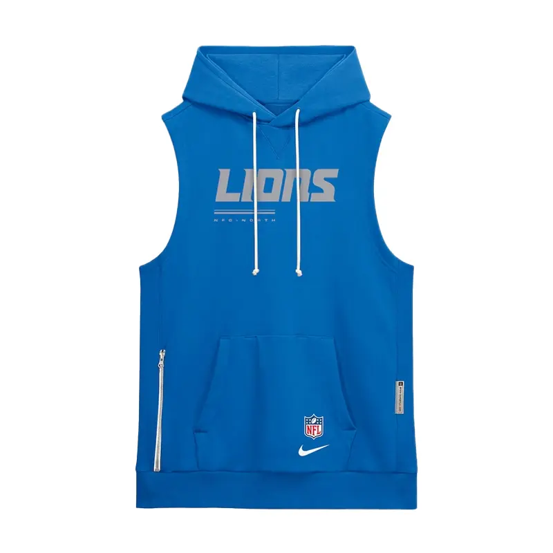 Detroit Lions 2026 Sideline Sleeveless Hoodie