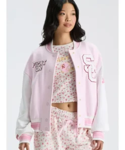 Alternative view of Fanatics x LoveShackFancy Southern California Varsity Jacket