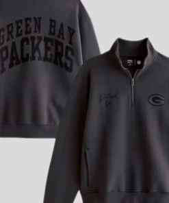 Green Bay Packers Abercrombie & Fitch Half-Zip Sweatshirt - Image 3