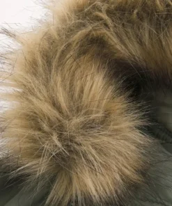 Hollister Faux Fur Trim Zip-Up Bomber Jacket - Image 3