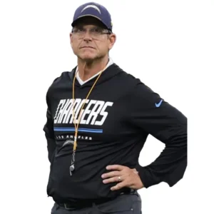 Jim Harbaugh Preseason 2026 Chargers Long Sleeve Hooded T-Shirt