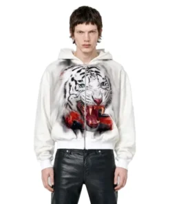 Alternative view of Kanye West Tiger Hoodie