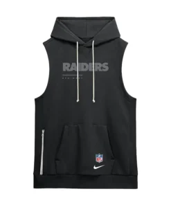 Las Vegas Raiders 2026 Sideline Sleeveless Hoodie - Image 3